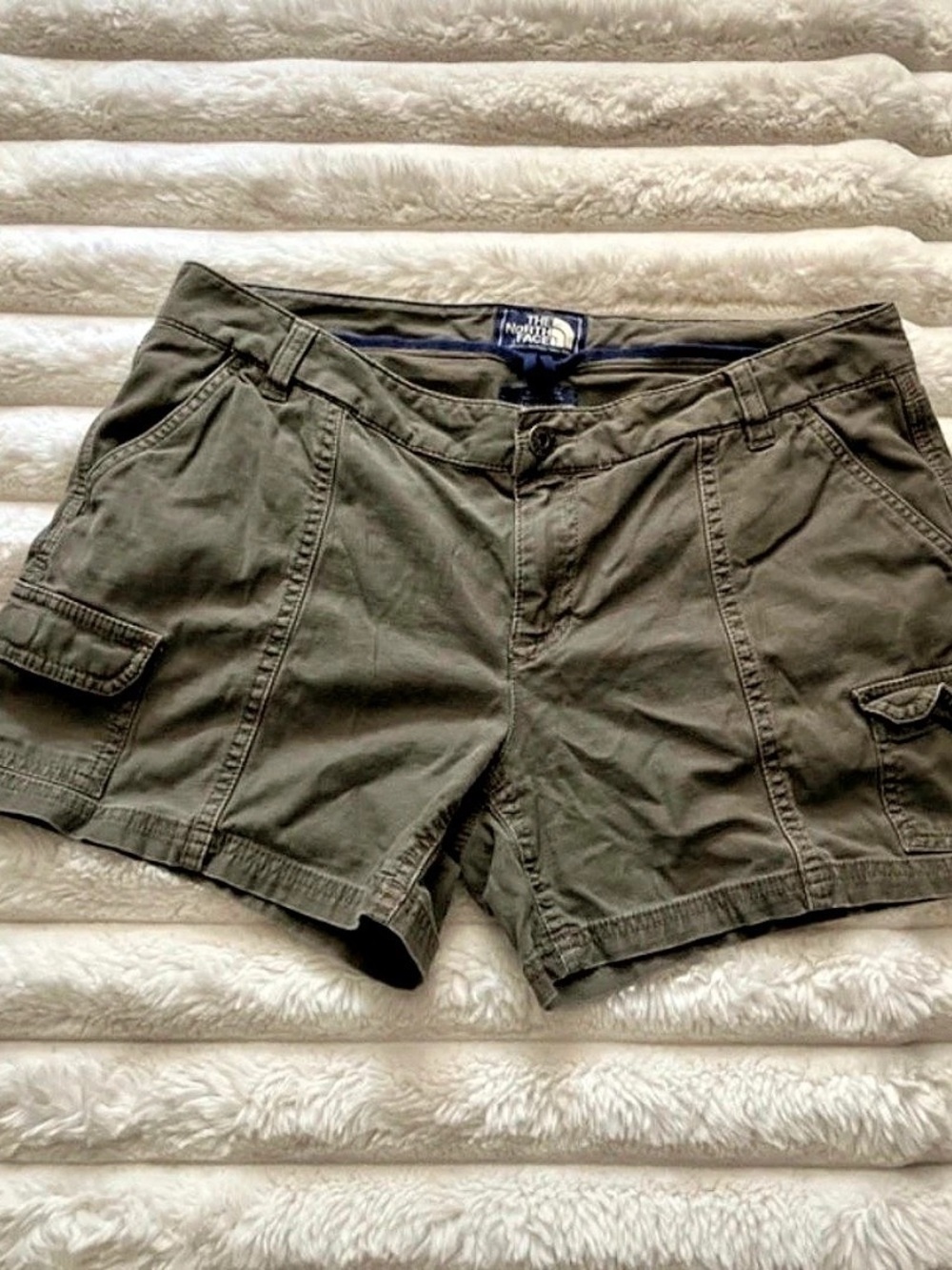 The north face Women's Cargo Shorts in Green